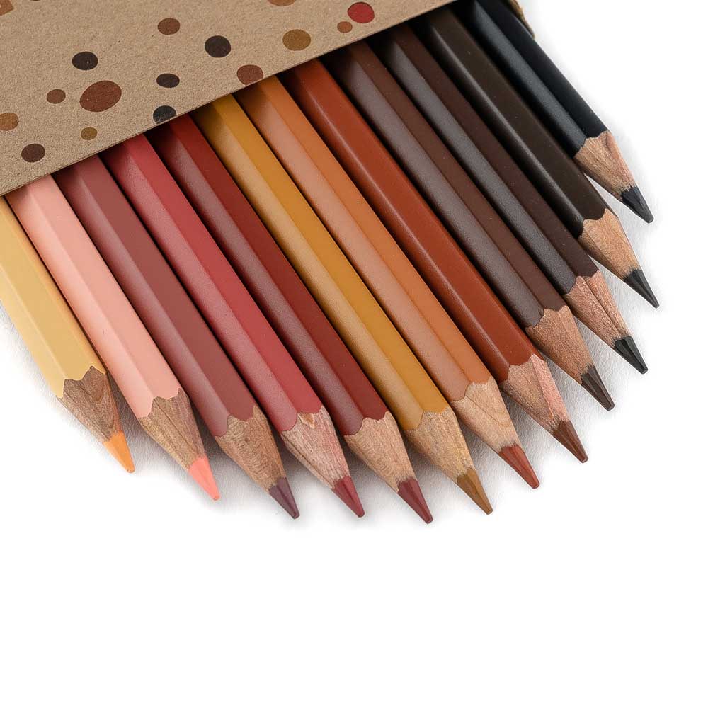 Skin color pencils - close-up
